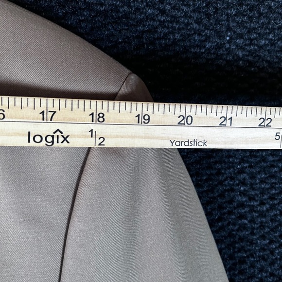 Calvin Klein Men Tan Wool Blend Blazer Suit Jacket Sport Coat Men's Size 44R - Picture 9 of 11